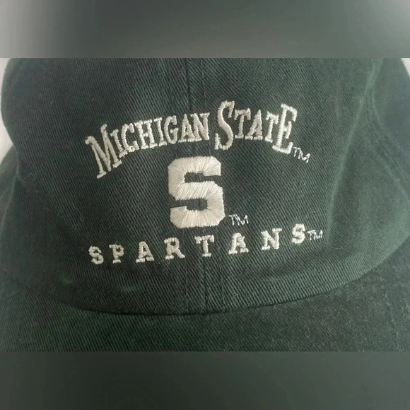 Michigan State Spartans’ Collegiate Adjustable Cap Pro Players Green Unisex EUC - Picture 3 of 6